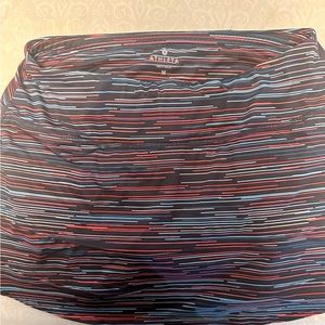 Athleta Navy Multi-Stripe Skort